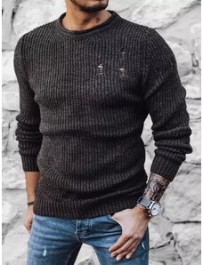 Dstreet Pánsky štýlový tmavo-sivý sveter