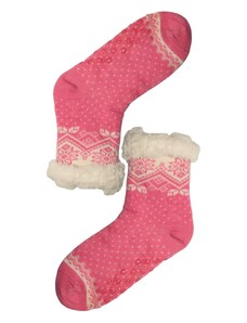 Pesail Lamb ružové hrejivé ponožky s baránkom 2138