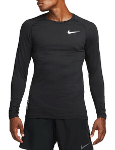 Tričko s dlhým rukávom Nike Pro Warm Sweatshirt Schwarz F010 dq5448-010