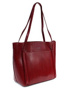 Mahel Červená dámská luxusní kabelka do ruky i přes rameno Richerre