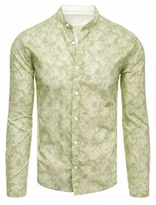Buďchlap Elegantná zelená košeľa s krásnym vzorom