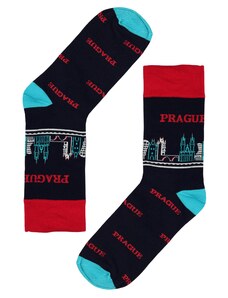 Intenso Praha tmavé ponožky s obrázkom
