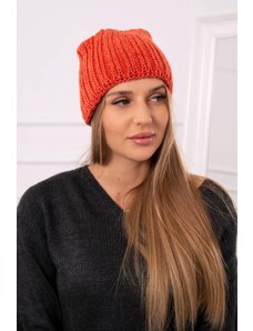 MladaModa Dámska čiapka Rebeka K345 oranžová