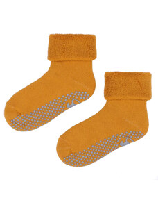 Detské teplé protišmykové ponožky Emel SFA 100-18 - Horčicová