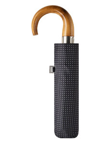 Doppler Magic Fiber Strong šedé krížiky - pánsky plne-automatický dáždnik