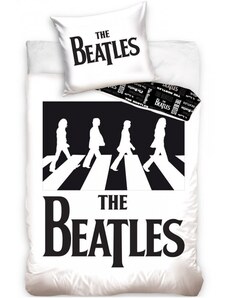 Carbotex Bavlnené posteľné obliečky The Beatles - Abbey Road - 100% bavlna Renforcé - 140 x 200 cm + 70 x 80 cm