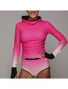 NDN Sport NDN - Bežecké tričko dámske dlhý rukáv IRONMUM X092 (ružová)