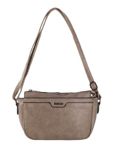 Fashionhunters Dark beige messenger bag with adjustable strap