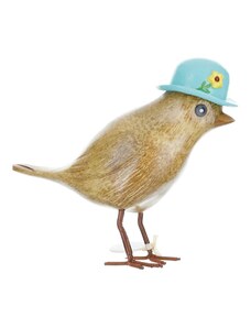 DCUK Drevený zelený vtáčik - Zelený klobúk