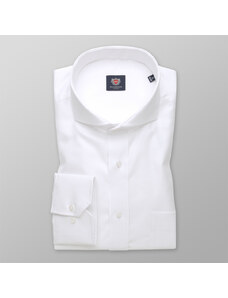 Willsoor Elegantná pánska košeľa bielej farby s jemným vzorom 14713