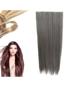 Girlshow Clip in vlasy - 60 cm dlhý pás vlasov - odtieň Dim Grey