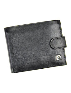 Čierna kožená peňaženka so zapínaním Pierre Cardin RFID 03324a