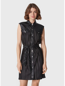 Šaty z imitácie kože DKNY
