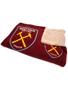 West Ham United deka Sherpa Fleece Blanket
