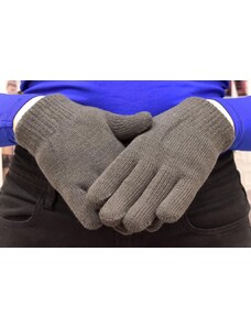 JOHN-C Sivé zateplené rukavice UNI WNTERS