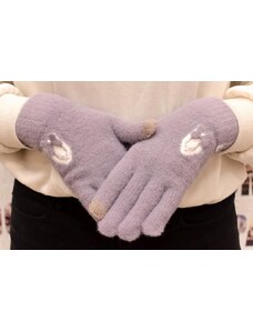 JOHN-C Dámske fialové zimné rukavice MATJIA