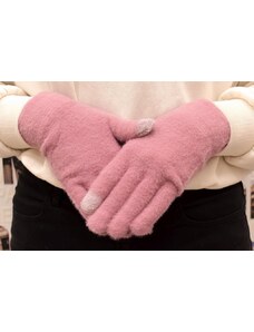 JOHN-C Dámske ružové zateplené rukavice BERTY