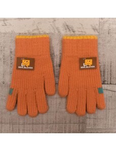 AURA.VIA Detské oranžové rukavice CENDY