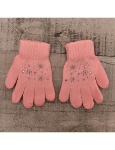 AURA.VIA Detské ružové rukavice SKYE