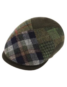 Fiebig - Headwear since 1903 Zelená zimná bekovka od Fiebig - Limitovaná kolekcia - Patchwork