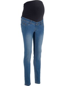 bonprix Materské džínsy, Skinny, farba modrá, rozm. 34