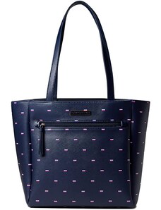 Tommy Hilfiger Irene II Tote Corporate Critter Texture PVC Tommy Navy