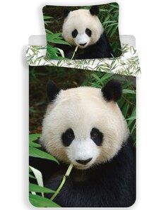 Jerry Fabrics Bavlnené obliečky Panda 01 140x200 70x90 cm 100% Bavlna