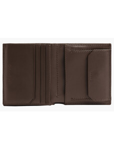 Pánska kožená peňaženka Calvin Klein - Minimalism Leather Trifold Wallet /Hnedá