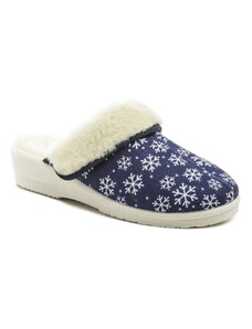 Rogallo 3330-011 modré dámske zimné papuče