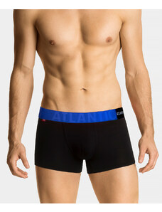 Man boxers ATLANTIC PREMIUM with mikromodal - black/blue