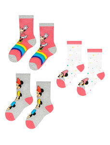 Licensed Detské ponožky Minnie 3ks Frogies