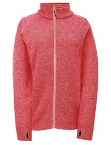 2117 NOSSEN - womens full opening flatfleece hoodie - Coral