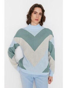 Dámsky sveter Trendyol Color Block