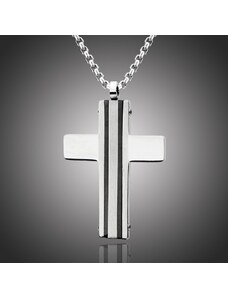 Manoki Pánský náhrdelník Michel chirurgická ocel - kříž