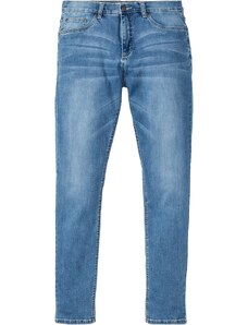 bonprix Strečové džínsy Regular Fit Tapered, farba modrá, rozm. 54