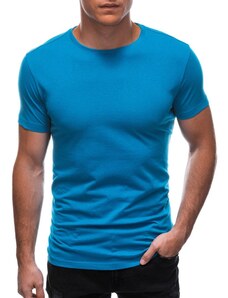 Buďchlap Tyrkysové bavlnené tričko s krátkym rukávom TSBS-0100