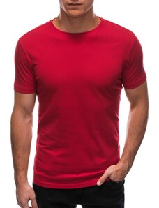 Buďchlap Červené bavlnené tričko s krátkym rukávom TSBS-0100