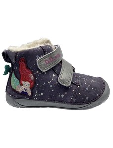 Detské barefoot zimné topánky DDstep W070-193A fialové