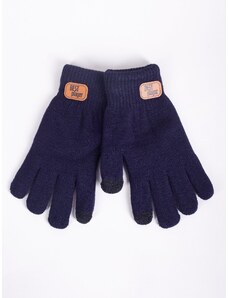 Yoclub Kids's Gloves RED-0211C-AA50-002 Navy Blue