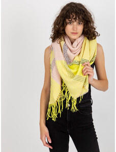 Fashionhunters Women's winter scarf with fringe - multicolored