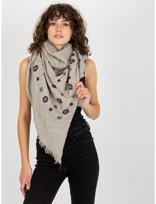Fashionhunters Women's scarf with print - gray