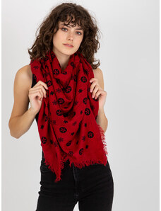 Fashionhunters Women's scarf with print - red