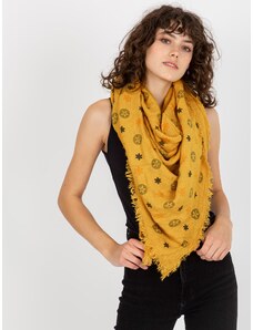 Fashionhunters Women's scarf with print - yellow