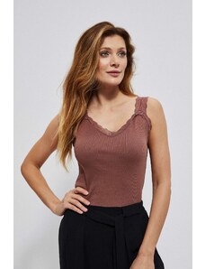Moodo Cotton top with lace