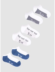 Yoclub Man's Boys' Ankle Cotton Socks Patterns Colours 3-pack SKS-0028C-AA30-002