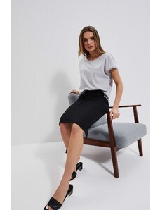 Moodo Sweatshirt knit skirt - black
