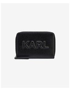 Black Women's Leather Wallet KARL LAGERFELD - Women's