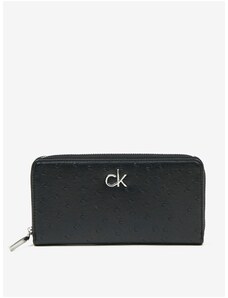 Calvin Klein Re-Lock Slim Black Wallet - Women