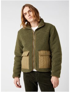 Green Men's Faux Fur Jacket Wrangler - Men