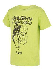 Children's functional T-shirt HUSKY Tash K bright green